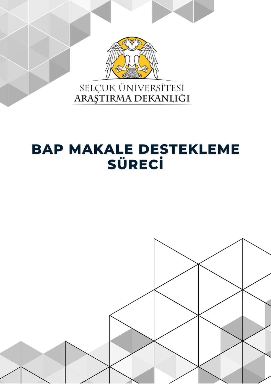 BAP Makale Destekleme Süreci