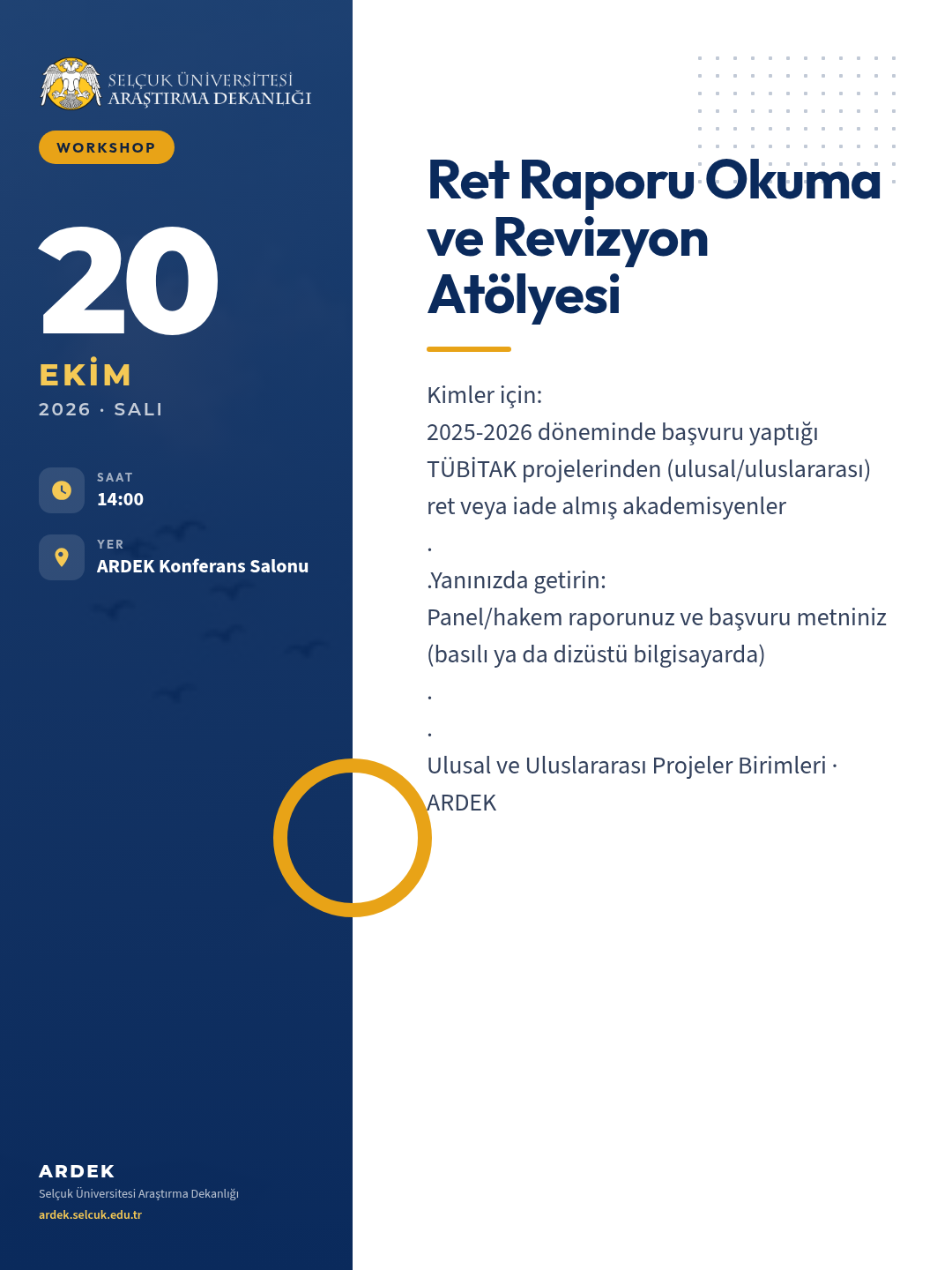 Ret Raporu Okuma ve Revizyon Atölyesi