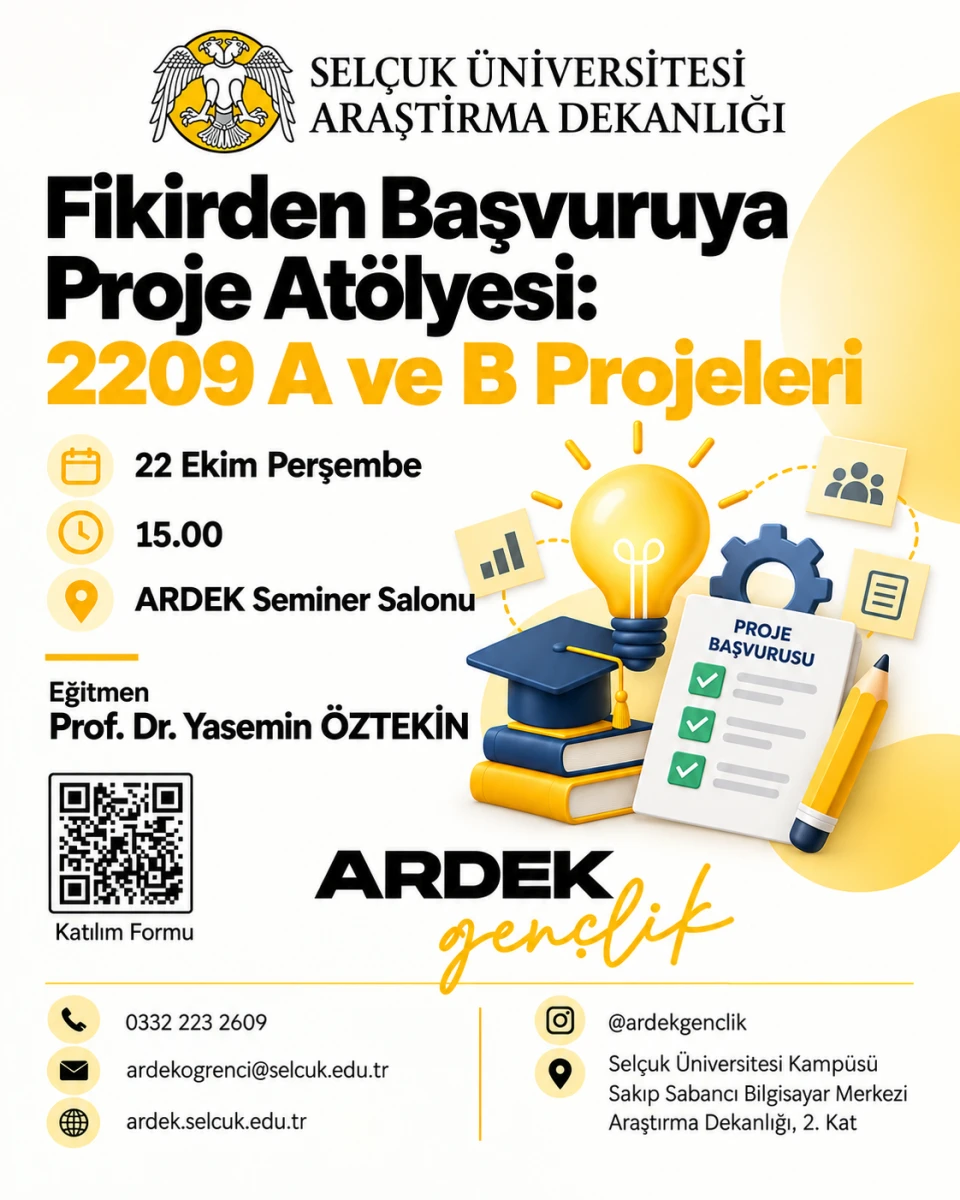 Fikirden Başvuruya Proje Atölyesi: 2209 A ve B Projeleri